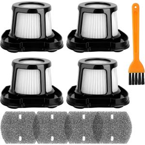 4-Pack Handheld Vacuums Replacement Filter for Bissell Pet Hair Eraser Lithium Ion Cordless Hand Vacuum 2284W 2389 2390 2390A, Black