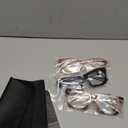 REAVEE Oprah Style Reading Glasses for Women, Blue Light Blocking Stylish Oversized Computer Readers Spring Hinge (Black/Pink Leopard/Brown)