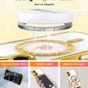 Meifigno Candy Series Case Designed for iPhone 16 Plus 6.7, [2X Screen Protectors] [Glitter Card & Wrist Strap] [MagSafe Compatible] Full Camera Protection for 16 Plus Case, Gold Titanium