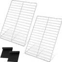 Upgraded 304 Stainless Steel 24"x16.9" WB48T10063 Range Oven Rack Replacement Compatible with GE,General Electric,Hotpoint Oven Rack 31550790 EAP2577619 PS2577619 AP4538468 Range Oven Stove Wire Rack