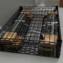 Ulif E13C Heavy Duty Closet Organizer SystemFreestanding Clothing Racks for Hanging ClothesAdjustable Garment Rack 63" W x 16" D x 77" H Hold 960 lbsBlack Clothing Rack with Black Dustproof Cover