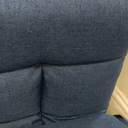 Indoor Floor Chair with Armrest and Pillow Folding Chaise Lounge Sofa 14-Position Adjustable Comfy Gaming Recliner Chair Padded Seats for Adults (Blue03)