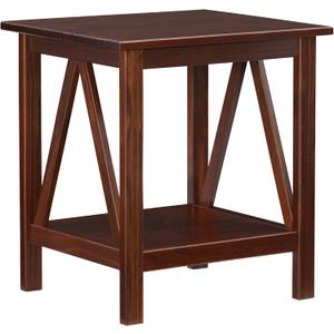Linon Home Dcor Linon Home Decor Titian End Table, 20"w x 17.72"d x 22.01"h, Antique 