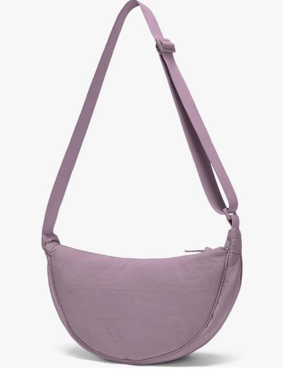 YIKOEE Crescent Bag for Women Men Small Sling Crossbody Bag with Half Moon Shape