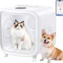 75L Large Automatic Pet Dryer Box for Cats & Small Dogs - App-Controlled, Ultra-Quiet Hands-Free Drying with Smart Safe Temperature & Overheat Protection - Ideal for Multi-Pet Homes