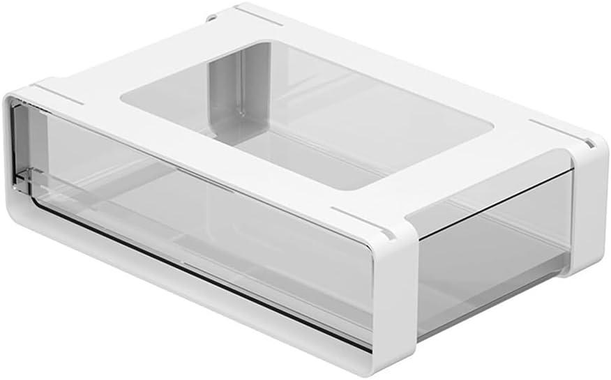 Paper Plate Holder, Under Cabinet Drawer Organizer, Plastic Storage Organizer for Kitchen Cabinet, Cabinet Accessories-A