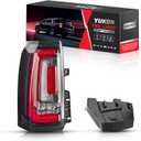 Tail Lights Fit For GMC Yukon Yukon XL Denali 2015 2016 2017 2018 2019 2020 Rear Left Driver Side Brake Taillight Assembly LED Back Up Lamp Lens Cover Replaces 84536242 GM2800268 23380459