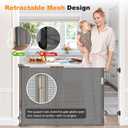 Retractable Baby Gate for Stairs 50” Wide Mesh Dog Gate