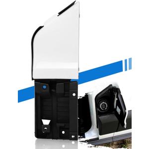 Transit Fuel Door, Transit Gas Door Assembly + White Cover, Compatible with Ford Transit Vans 150 250 350(HD) 2015-2023, Van Fuel Tank Filler Door Pipe for CK4Z-5427936-A CK4Z-5427936-F