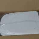 Cesun Small Bathroom Trash Can with Lid Soft Close, Step Pedal, 6 Liter / 1.6 Gallon Stainless Steel Slim Garbage Can for Bedroom, Diaper Waste Basket with Removable Inner Bucket (White)