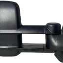 Pair Right and Left Side Door Towing Mirror Power and Heated with Signal Light on Glass Textured Back Cover For Chevy Silverado Sierra 1500 2500 3500HD from 2007 to 2013