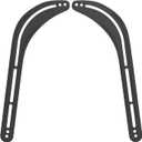 WALI Sound Bar Mount Bracket for Mounting Above or Under TV, Fits 32 to 70 inch TVs, 33 lbs. Weight Capacity (SBR201), Black