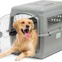 Petmate Sky Kennel - For Air and Travel, Airline Compliant Dog Crate for Pets up 70-90 lbs, Heavy Duty Dog Kennel, Made in the USA- 40 Inches