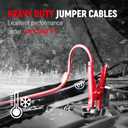 4 Gauge 20 Feet Jumper Cables for Car, SUV and Trucks Battery, Heavy Duty Automotive Booster Cables for Jump Starting Dead or Weak Batteries with Carry Bag, (TD-P0420)