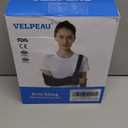 VELPEAU Arm Sling Shoulder Immobilizer for Women and Men, fit Left or Right Arm - Rotator Cuff Support Brace -Medical Sling for Shoulder, Clavicle, Elbow Injury (Breathable type, Large: Bust 33.5″-41″)
