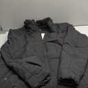 Rdruko Men's Puffer Jacket Hooded Sherpa Lined Water Resistant Insulated Thermal Winter Coats (XX-Large, Black)