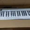 NikoMaku Semi-weighted 88 Keys Piano Keyboard Compact Portable Digital Piano Set for Beginners with Stand, Carrying Case, Sustain Pedal, Headphones, SWAN-S White