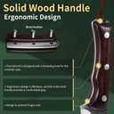 FULLHI Boning Knife with Sheath, Multi-colors Handle Full Tang Kitchen Knife, High Carbon Steel Carving Fishing Deboning Knife for Outdoor Camping BBQ (Brown, 6.69icnh)