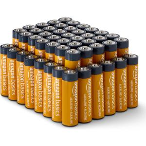 48-Pack AA Alkaline High-Performance Batteries, 1.5 Volt, 10-Year Shelf Life, Long-lasting, No Leakage
