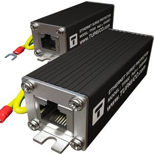 Ethernet Surge Protector (2 Pack) Gigabit High PoE++ Class 8 (154W/3.2A) TP302x2