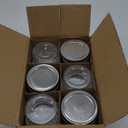 Mason Jars Airtight Lids Glass Canning Jars 3.4oz/100ml Regular Lids Spice Jars Honey Jars for Yogurt,Jam,Spice,Overnight Oats Canning, Preserving,Decorations,Jelly,Dessert,6 Pack (3.4 oz)