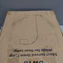 Silver Arc Floor Lamp for Living Room, Modern Standing Lamp with Adjustable Head Tall Pole Lamp with On/Off Pedal Switch Over Couch Arched Tall standing light for Reading Bedroom 8W LED Bulb Included