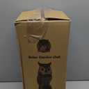 Brown Solar Owl with Motion Detector, Flashing Eyes, Spinning Head, Realistic Hooting and Silent Mode, Garden Owl, Outdoor Statue, Decoration for Home, Garden, Patio and Fence