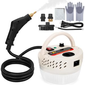 Steam Cleaner,2500W High Pressure Steam Cleaner,Handheld Cleaning Steamer for Home, Bathroom, Shower, Upholstery, Grout, Window, Grime, Grease (White)