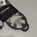 Ice Cleats for Shoes and Boots Traction Cleats Men Women Boot Chains Crampons for Anti Slip Outdoor Shoveling Hiking Walking on Snow and Ice (Large, Silver)