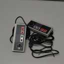 2-Pack Retro 7-Pin Controllers for 8-Bit Entertainment Systems, Classic Plug-and-Play Gamepads, Comfortable Grip, Replacement Controllers