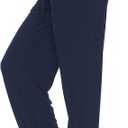 DIBAOLONG Womens Yoga Pants Wide Leg Comfy Drawstring Loose Straight Lounge Running Workout Legging (Medium, Navy)