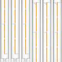 E26 LED Light Bulb,T10 Dimmable Led Tubular Bulb 6W,60 Watt Equivalent,T30 Long Bulbs 2700K Warm White,11In Edison Light Bulbs,T10 Clear Glass,6Pack.