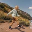 Boys Girls Shoes Anti-Collision Girls Boys Sneakers Slip on Running Tennis Shoes for Toddler/Little Kid/Big Kid (Black)