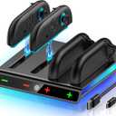 Svetaecho Enhanced Controller Charger Station Compatible with Switch 2 Joy Con, Magnetic Fast Charging Dock for Switch 2 Joy Con Charger Accessories PlayStation 3