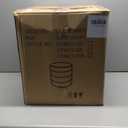 ZICOTO Beautiful Boucle Pouf Ottoman and Foot Rest - Elevate Your Living Room Decor with Lightweight Comfort and Charm - A Round Modern Foam Filled Foot Stool Perfect to Rest Your Feet (White)