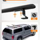 MELIPRON 60" Truck Topper Roof Rack for Pickup Truck Cap, Heavy Duty Aluminum Camper Shell Ladder Rack for Kayak/Canoe, 500lbs, Drilling Required