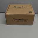 Grandeur 825362 Carre Plate Privacy with Georgetown Lever in Vintage Brass, Privacy - 2.375