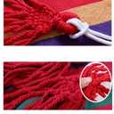 WoneNice Outdoor Double 2 Person Cotton Hammock Striped Red