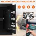 1.2 Cu Ft Small Safe Box for Home with Digital Keypad and Key Lock