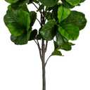 Artificial Fiddle Leaf Fig Tree 6FT - Large Fake Tree with White Planter, Tall Faux Ficus Lyrata Tree Floor Plants for Indoor Home Decor Office Living Room Housewarming Gift, 1Pack