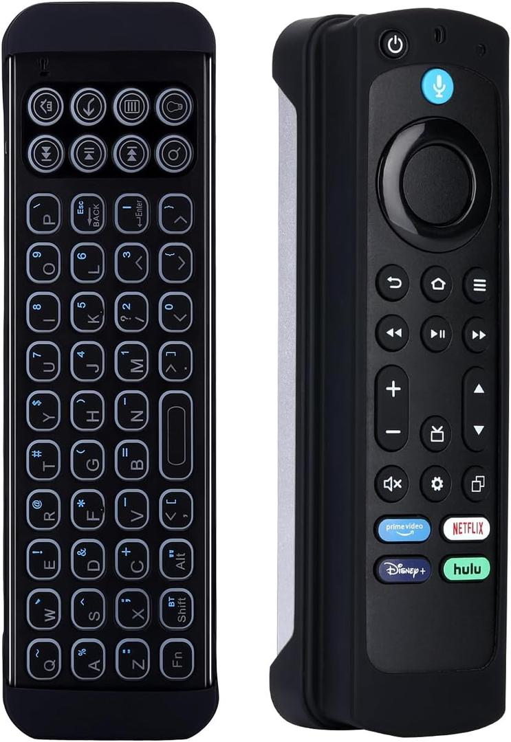 iPazzPort Wireless Keyboard for Fire Stick & Fire TV | Bluetooth Mini Keyboard with Voice Remote Case,Compatible with 4K Max/TV Cube, Insignia/Toshiba/Pioneer Smart TVs