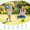 ZOOJOY Pack of 2 Cartoon Playground Balls for Kids 1-6, 6 Inch Rubber Balls for Dodgeball, Rubber Bouncy Kickball, Indoor & Outdoor Game Gaga Balls for Boys Girls with Pump
