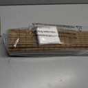 Cordless Bamboo Roman Shades w/Valance, 28.5" W × 64" H, Highfield Teak