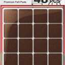 X-PROTECTOR Felt Furniture Pads - 48 PCS 1" - Felt Pads Floor Protectors - Chair Felt Pads - Felt Pads for Furniture Feet - Furniture Pads for Hardwood Floors - Protect Your Floors! (Brown, Square)