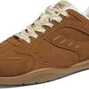 Women's Fashion Sneakers Casual Retro Walking Shoes Lace-Up Lightweight Comfortable Low Top Non-Slip Footwear, Size 7US Brown
