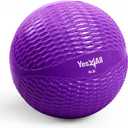 Yes4All Weighted Toning Balls for Exercise, Soft Medicine Balls for Exercise, Pilates, Yoga, Balance, Flexibility, 2-10lbs (K. 8lb - Purple)
