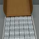 White Candles Tealights in Bulk Unscented in Festive Metallic Metal Cups for Holiday, Party, Wedding and Home Decoration Made in USA