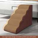 Dog Stairs for Small Dogs, High Density Foam Dog Steps, Extra Wide Non-Slip Pet Ramp for High Beds Or Couch, Soft Doggie Ladder for Dogs Injured, Older Pets, Small Cats