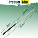 HMQQ Pool Cue Sticks 42"/48"/58" Billiard Cues with 13mm Leather Tip 17oz/18oz Standard or 20oz Heavy Set of 2 or 4 Durable 2-Piece Pool Sticks for Beginners, Adults, Home & Bar