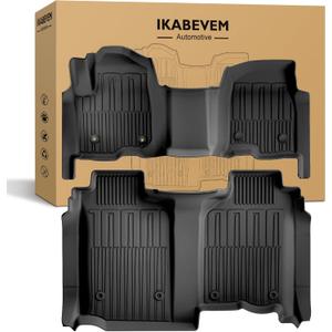 Floor Mats for 2020-2026 Chevy Silverado/GMC Sierra 1500/2500HD/3500HD Crew Cab & 2019 1500 Crew Cab Without Rear Underseat Storage Box, Front Bench Seat